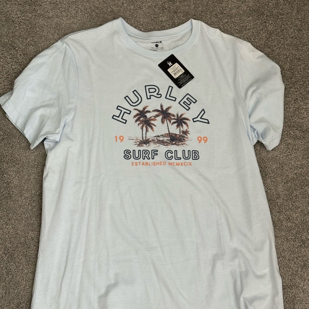 Hurley Blue Short Sleeve Surf Tee